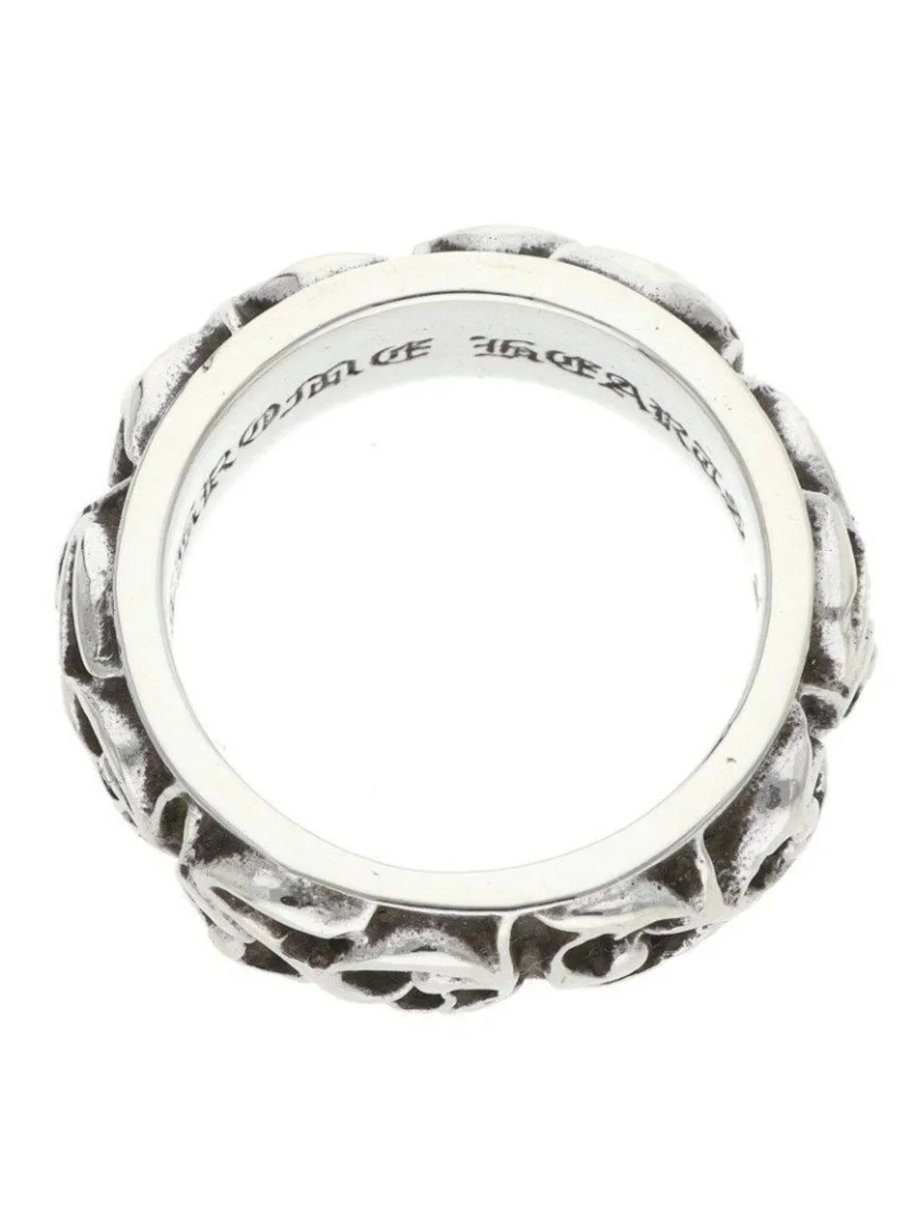 Chrome Hearts Etrnity Vine Band Eternity Silver Ring